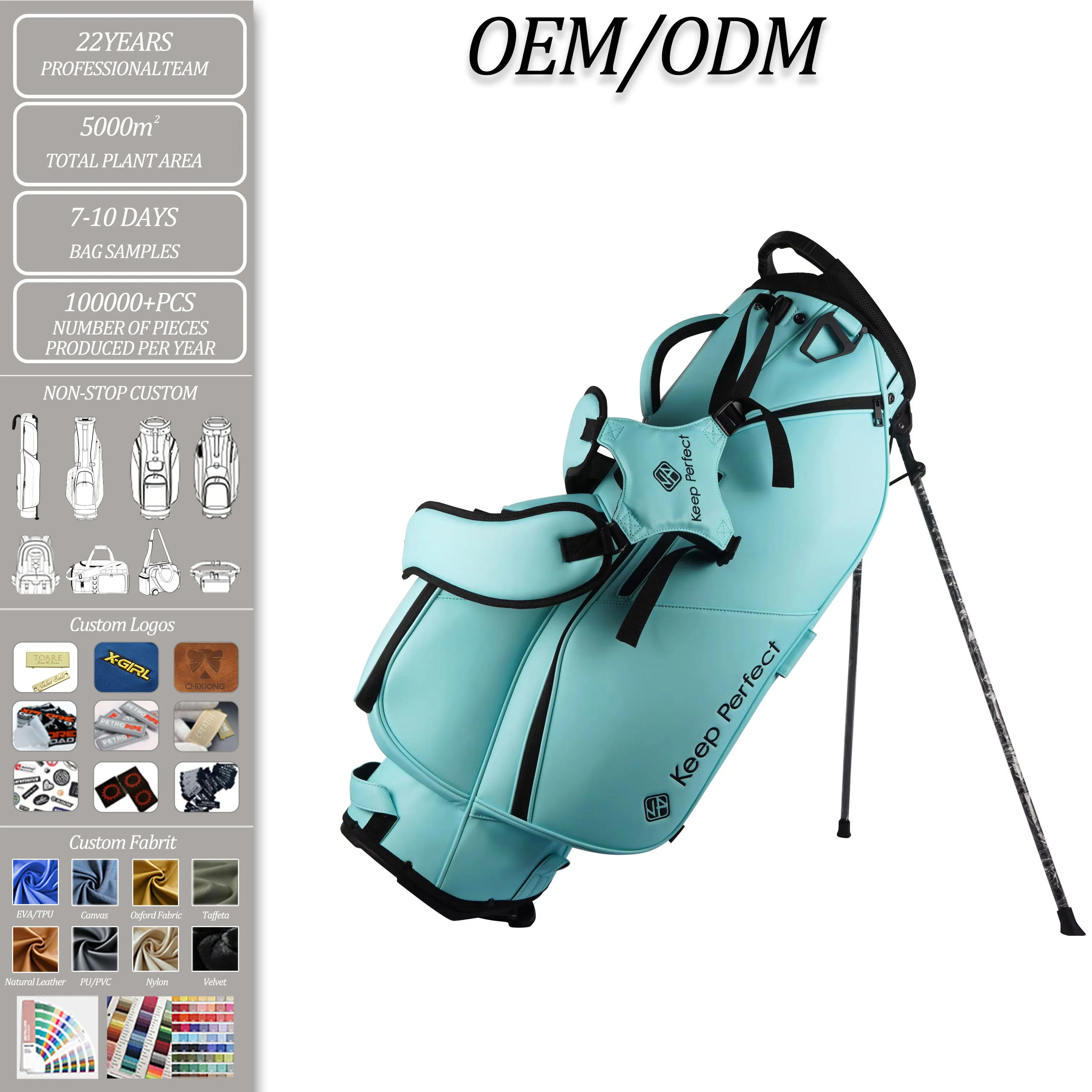 Golf bag textile material testing for tariff classification purposes