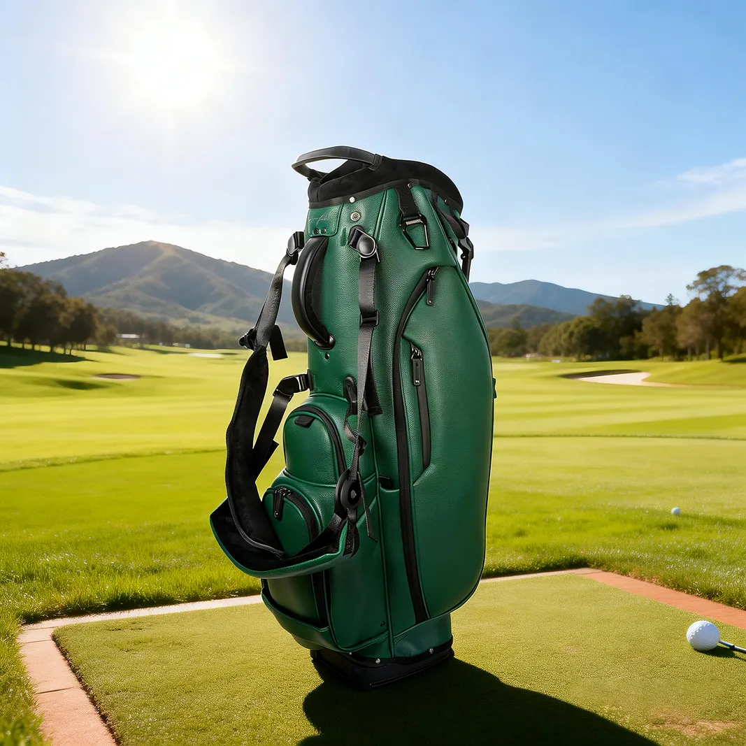 Golf bag prepared for off-season storage