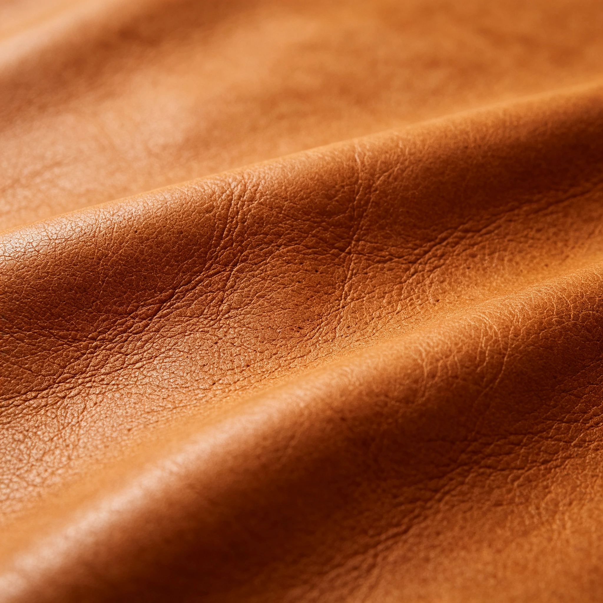 Full-grain leather hide showing natural grain and grading marks